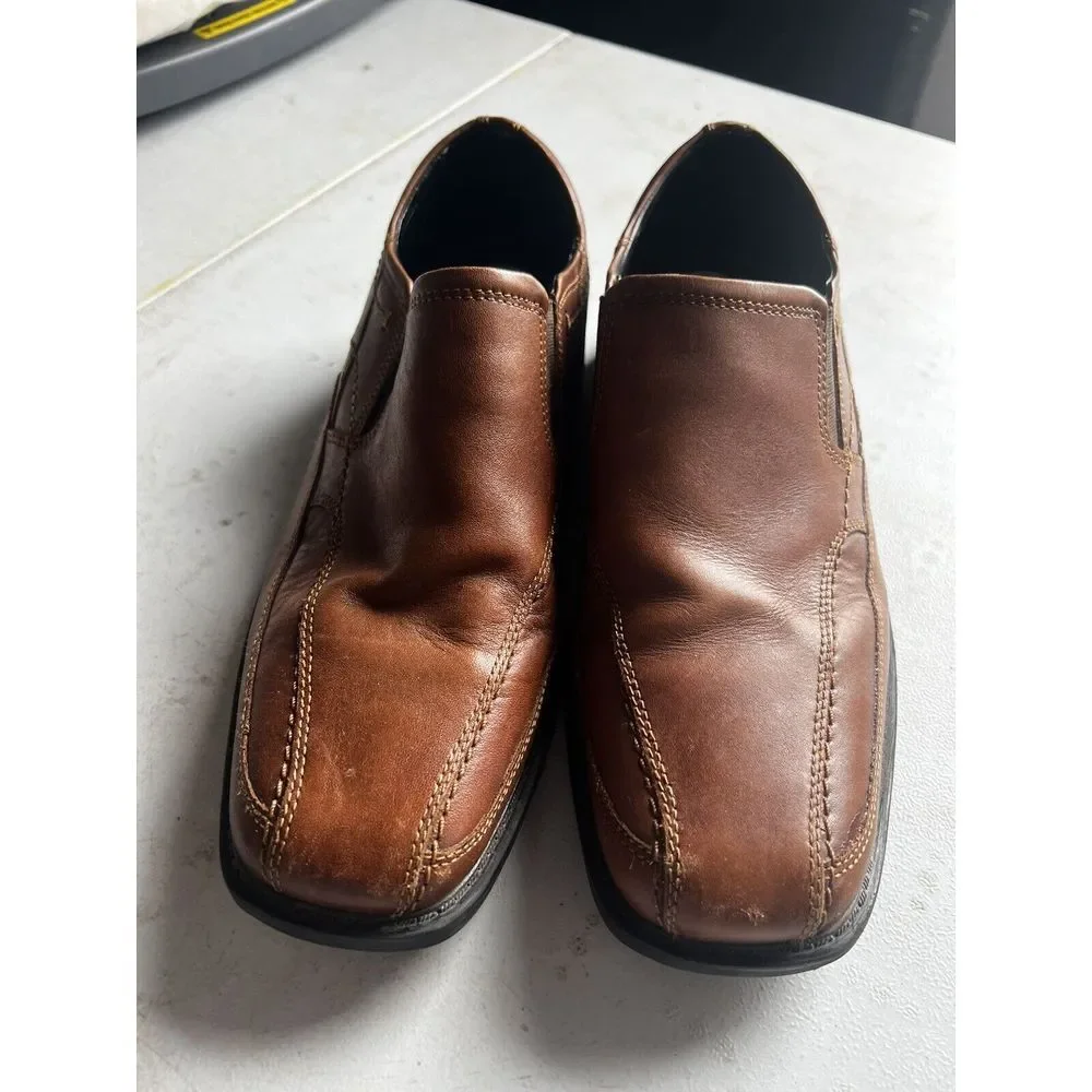 Nunn Bush‎ Slip-On Loafers, Brown, Men's 9M Comfort Gel Heel